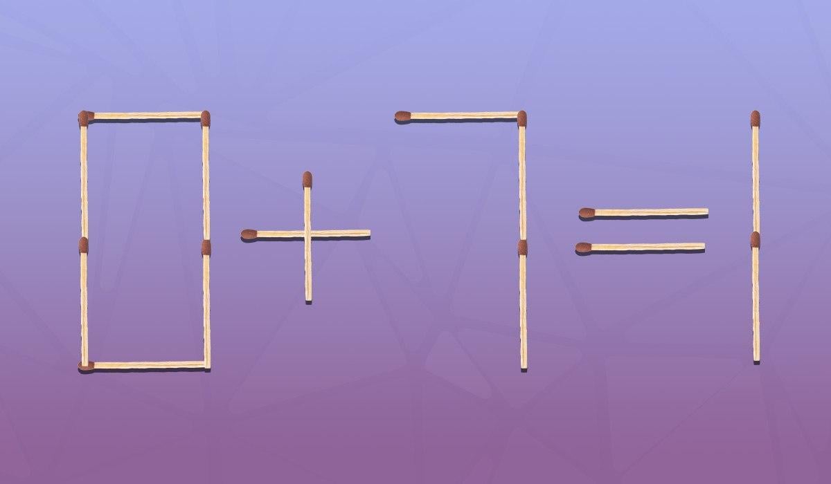 Võrdsuse õigeks muutmiseks peate liigutama ühe tiku: kiire IQ-test