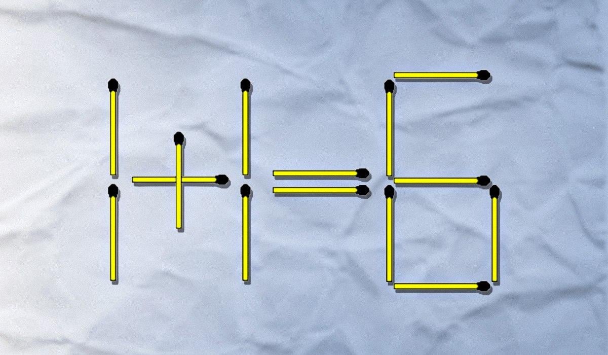 Üks tikk tuleb ära visata ja teine ​​ümber korraldada: raske test IQ kontrollimiseks