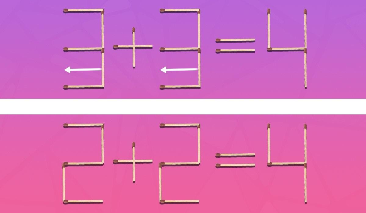 Milliseid kahte tikku tuleb vea parandamiseks liigutada: kiire intelligentsuse test