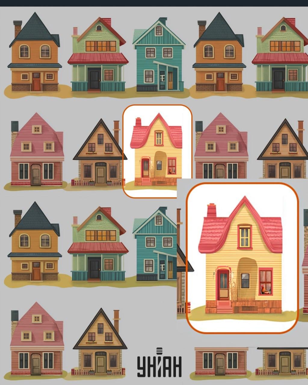 Ühe maja aknas oli kukk / Moje kollaaž