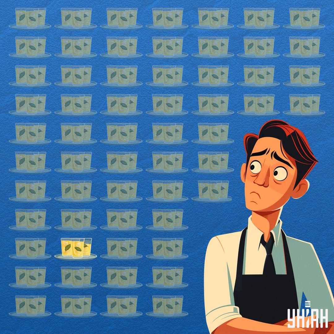 Vähem limonaadi sisaldav klaas oli pildi allosas / Moje kollaaž