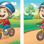 IQ-test: leia 12 sekundi jooksul jalgrattal poisi pildilt 4 erinevust